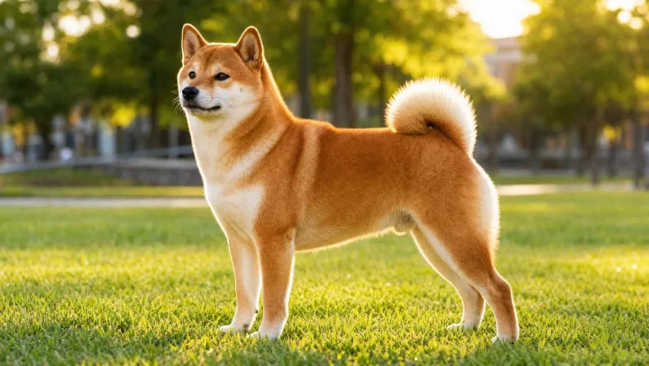 Red Shiba Inu card