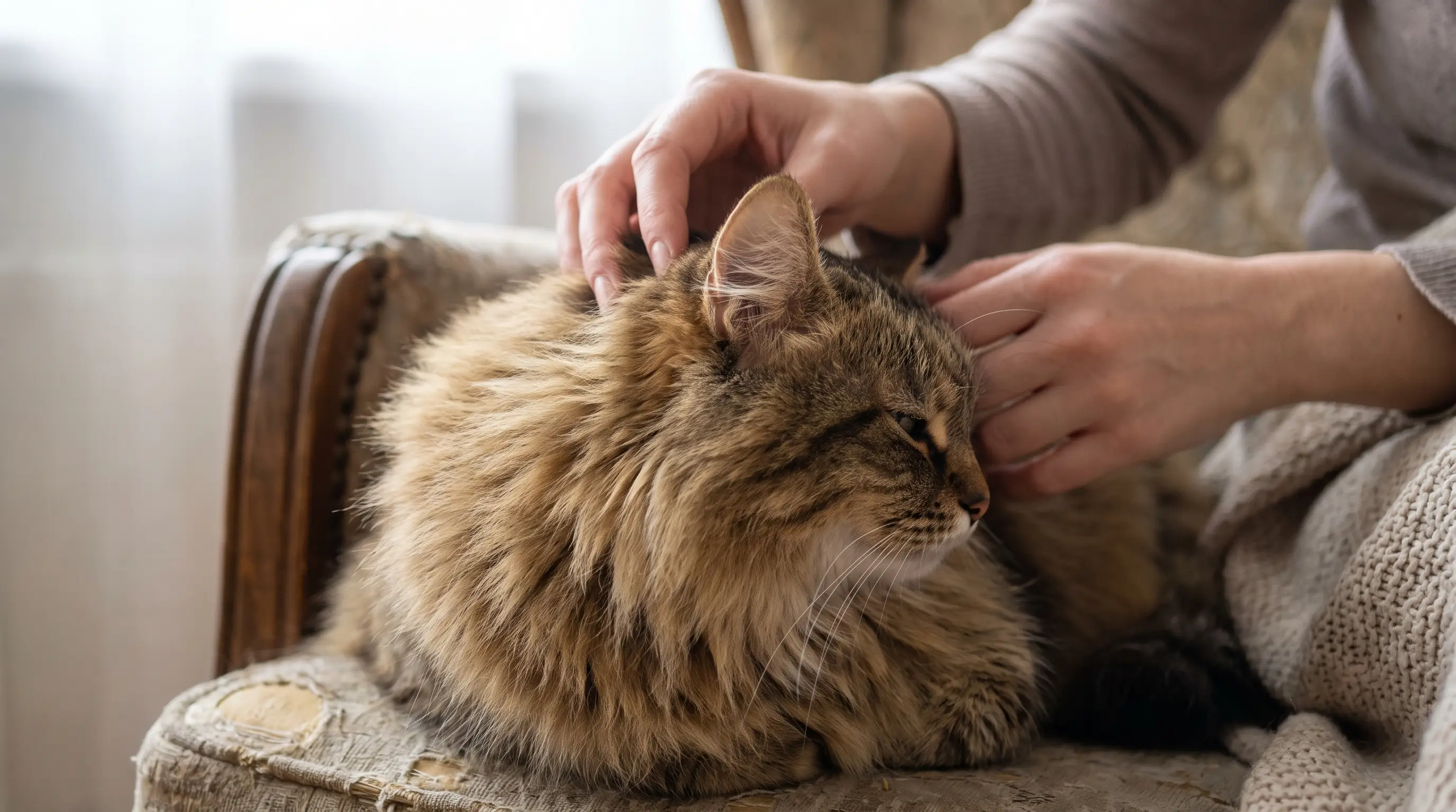 Split view of a cat squinting one weepy eye and a dog shaking its head, illustrating foxtail symptoms